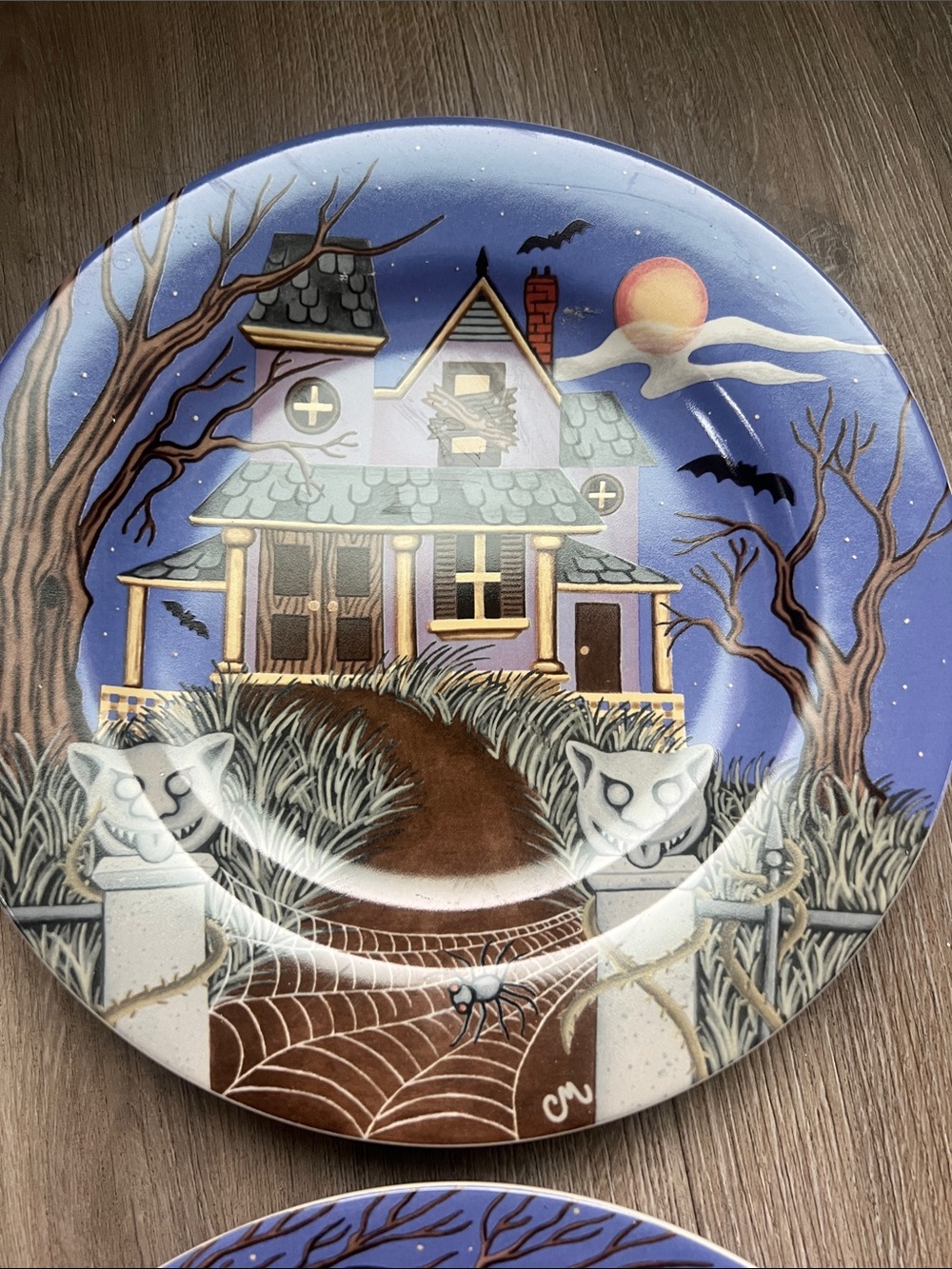 Vintage Gibson Hallow’s Eve Halloween Plates designed by Claire Murray - Picture 8 of 12